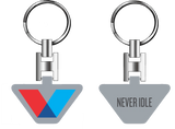 NEVER IDLE KEYRING